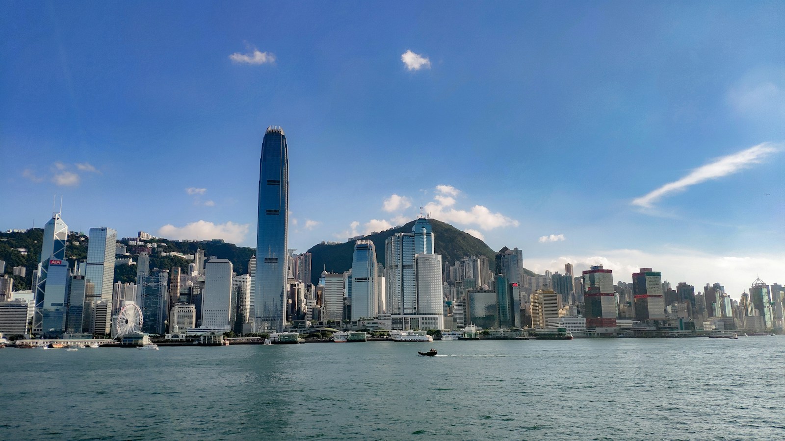 香港維多利亞港與城市天際線